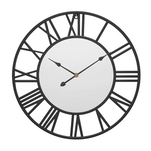 Orologio da Parete Decorativo Grande Moderno di Lusso Francese da 80CM con Specchio, in Metallo Dorato, per Casa e Ufficio, Dropshipping DDP - Product Image 4