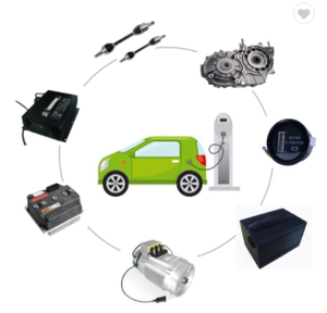 Lingtu Motor Kit 4kW <b>72V</b> Rear Car Conversion Axle with <b>Battery</b> 130N.m Torque Capacity Disk Golf/Cart Application LT980 - Product Image 3