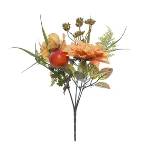 Simulated Hydrangea+Pomegranate Bouquet Real Touch Suitable For Table Centerpiece Office Hotel Decoration Artificial Bouquet