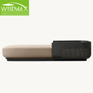 أثاث WISEMAX الأمريكية ، صالة الروطان مزينة ، سرير نهاري قابل للتعديل للاستلقاء تحت أشعة الشمس للفناء - Product Image 3