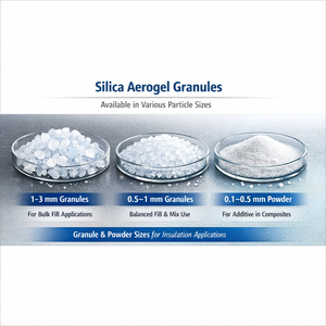Granulés d'aérogels de silice, gamme complète |   Conductivité thermique <0,018 W/mK |   Hydrophobe et résistant au <span class=keywords><strong>feu</strong></span> |   Isolation écologique - Product Image 4