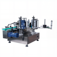Machine d'étiquetage automatique de bouteilles rondes de table, directement de l'usine, avec alignement précis des étiquettes pour diverses bouteilles rondes