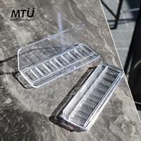 Palette à paupières vide transparente, boîte de maquillage en plastique transparent pour cosmétiques, emballage personnalisé avec logo (OEM)