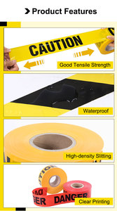 PE cảnh báo băng | cao-khả năng hiển thị Polyethylene an toàn đánh dấu băng cho Xây Dựng & ngầm Cáp - Product Image 5