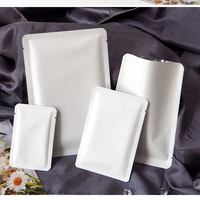Papier Kraft thermoscellé personnalisé 20G pochette plate à 3 joints latéraux avec intérieur en feuille d'aluminium pour l'emballage alimentaire café thé