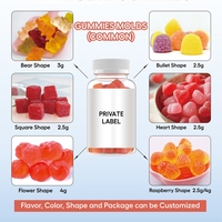 Gummies pour adultes OEM à marque privée sans sucre avec L-Tryptophane, 5-HTP, Magnésium, Ashwagandha, pour le sommeil, sans mélatonine