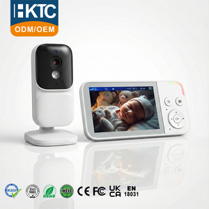 LOGO KT-828S-2 Moniteur vidéo pour bébé 3,5 pouces Caméra émetteur-récepteur audio Vision nocturne VOX Audio bidirectionnel Alerte de température Berceuse - Product Image 1