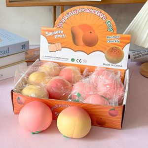 Juguetes Antiestrés Creativos, Novedosos, Divertidos y Lindos con Forma de Durazno, Pelotas Antiestrés Realistas con Forma de Fruta, Venta al Por Mayor - Product Image 1