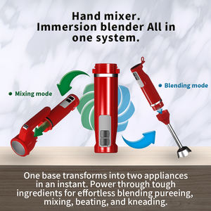 Mixeur à main portable <span class=keywords><strong>3</strong></span>-en-1 puissant 600W en acier inoxydable, 12 vitesses, fouet, bol, mélange plus rapide et plus fin, mixeur à main multi-rapide - Product Image 3