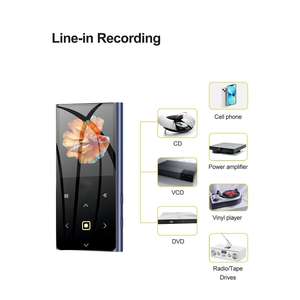 Lecteur MP3 numérique portable de haute qualité avec écran tactile, son sans perte, radio FM multifonction et enregistreur vocal - Product Image 5