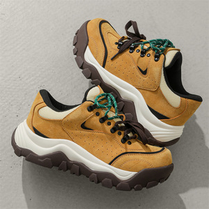Nouvelles Chaussures Décontractées à Talons Hauts pour Hommes et Femmes, Modèle Printemps-Automne 2026, à Semelle Épaisse, Motif Carreaux Colorés, Petites Tailles, pour Couples - Product Image 4
