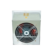 Ventilateur axial mural carré à faible bruit ODM avec roulement à billes et grille anti-pluie pour la ventilation des entrepôts, supermarchés et bureaux