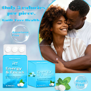 OEM vitamina <span class=keywords><strong>L</strong></span> theanina Gummies integratore per la salute del cervello Focus energetico menta supporto immunitario per adulti - Product Image 4