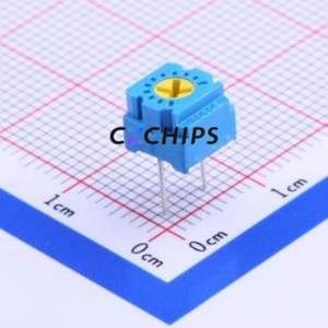 Resistencia Ajustable/Potenciómetro GF063P1-B203, Componente de Orificio Pasante (THT), Resistencia de 20kOhm 20% - Product Image 1