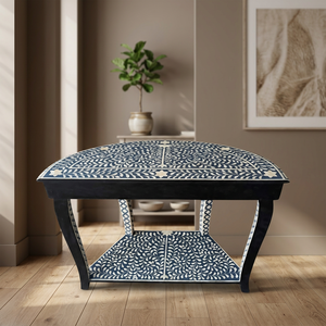 Wholesale Bone Inlay <b>Wooden</b> Modern Square Durable Eco-Friendly 1 <b>Drawer</b> Console Table Furniture Entryway Decor Living Room <b>Desk</b> - Product Image 5