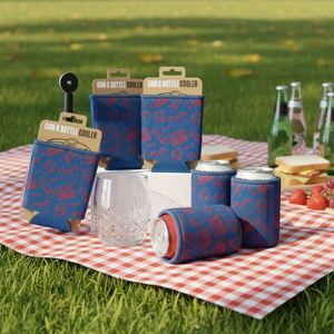 Manchon isotherme en néoprène vierge pour sublimation, 12 oz, pour bouteilles et canettes fines (5 mm), avec logo personnalisé - Product Image 1