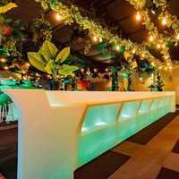 Bar à cocktails LED mobile moderne en plastique pour événements et fêtes, à vendre, pour extérieur, plage, batterie lithium rechargeable, CE & ROHS 3W