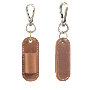 Estuche para Lápiz de Cuero Genuino Crazy Horse, Moderno y Elegante, Portátil, para Llaves, para Médicos - Product Image 5