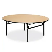 आधुनिक डिजाइन धातु सस्ते तह होटल बुफे टेबल खाने की मेज