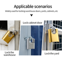 Cadenas à combinaison 4 chiffres, étanche, avec anse renforcée, réinitialisable, anti-coupure, pour casier de gym, portail extérieur, clôture, vélo, fournisseur