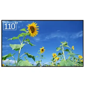 Smart 110 inch large flat screen television 4K full hd 3D TV with panel android TV