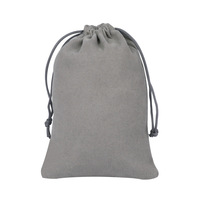 Sacs à cordon en coton biologique personnalisés, emballage de shopping en velours recyclable pour bijoux en pierres précieuses avec impression sérigraphique