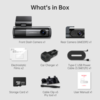 Caméra de tableau de bord LINGDU LD06 à commande vocale, super condensateur, GPS, 5Gwifi, Bluetooth, caméra de tableau de bord 5K avec capteur SONY
