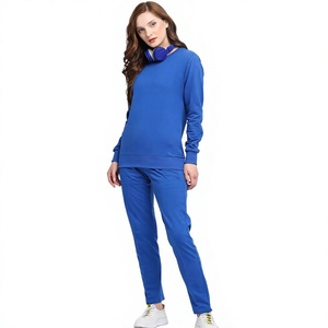 Nouvel ensemble de survêtement décontracté pour femme, couleur unie, avec sweat à capuche et pantalon de jogging, 2 pièces - Product Image 1