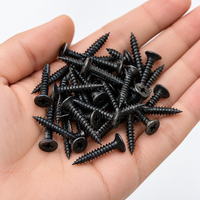 Vis à cloison sèche de haute qualité, noires, toutes tailles, à filetage grossier, 3,5x19 pour le bois