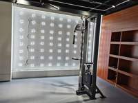 N°82 Appareil de musculation commercial multi-stations en acier à 5 niveaux, réglable, pour la musculation des pectoraux et des bras, avec fonction de tirage vertical, de tirage horizontal et d'entraînement des jambes et du dos