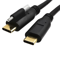 Vergoldetes USB3.1 Typ-C Stecker-auf-Buchse Winkel-Verlängerungskabel Reiner Kupferleiter 5A Schnellladung Datenübertragung für Kamera