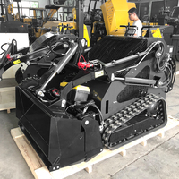 EPA-Mini chargeuse compacte diesel, usine chinoise, avec support multifonction, chargeuse sur chenilles, mini chargeuse compacte