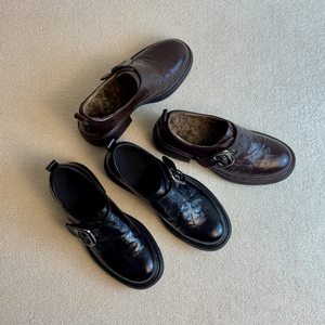 Zapatos de Cuero Deportivos Casuales Cómodos y Silenciosos con Punta Redonda y Suela Gruesa para Mujer, Éxito de Ventas del Festival de Primavera 2026 - Product Image 2