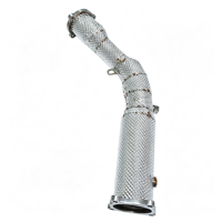 Downpipe haute performance pour Audi A5 B8.5 2.0T 2016 version deux portes avec tuyau d'échappement en acier inoxydable 304
