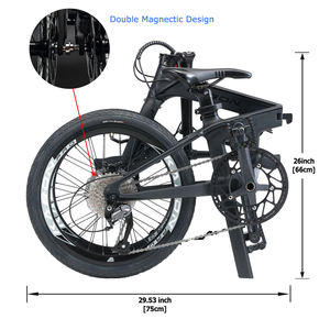 Vélo pliant personnalisé avec Cassette de 20 pouces, bicyclette en aluminium, à 8 vitesses, vente en gros - Product Image 4