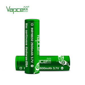 Testé par Mooch Vapcell Batterie Li-ion 2600mAh 25A INR18650 Cellule de batterie rechargeable au lithium Batterie verte Équivalent à <span class=keywords><strong>VTC5A</strong></span> Équivalent à VTC6A - Product Image 3