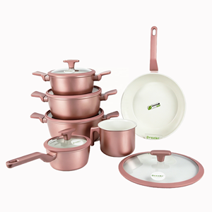 Juego de Ollas y <span class=keywords><strong>Sartenes</strong></span> de Aluminio con Tapas de Vidrio, 20 Piezas, Elegante y de Alta Calidad, para Cocina Diaria - Product Image 1