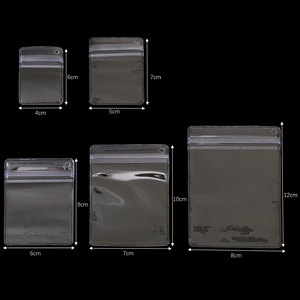 Custom Size Logo Clear PVC Resealable Zipper Plastic Bags Reusable Zip Pouches For Bulk Jewelry Gift Packaging Wholesale - Product Image 5