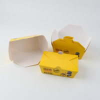 Boîtes alimentaires en papier en gros pour boulangerie, boîtes à emporter jetables sans fenêtre, emballages alimentaires en papier biodégradable
