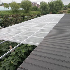 Panneau de <span class=keywords><strong>rouleau</strong></span> de feuilles de toit <span class=keywords><strong>en</strong></span> plastique ondulé <span class=keywords><strong>en</strong></span> polycarbonate Transparent de prix usine pour la salle de soleil de serre - Product Image 2