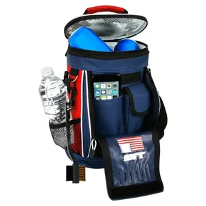 New Design Golf Bag Cooler Portable Soft Sided 10-Can Insulated Cooler Bag Fits on a Golf Cart Push Cart or Carry