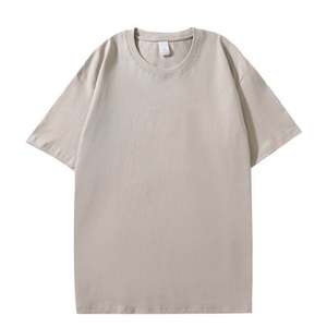 Camiseta personalizada con logotipo personalizado de algodón de primera clase para hombre, Camiseta lisa de gran tamaño con estampado para hombre - Product Image 3