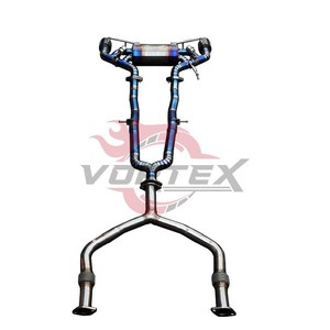 Kit d'échappement Catback Vortex Mastercrafted Gradient Blue Titanium avec embouts en carbone pour Nissan 370Z Z34 3.7L 2009-2020 Tuning Mod - Product Image 4
