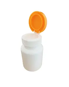 Empty Medical Bottles Custom Logo Printing Square Specimen Plastic Bottle For Tablet Pill Medicine Packaging