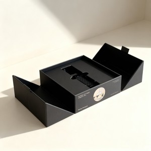Sang trọng màu đen tùy chỉnh đồng hồ quà tặng hộp từ cho doanh nghiệp nhỏ - Product Image 2