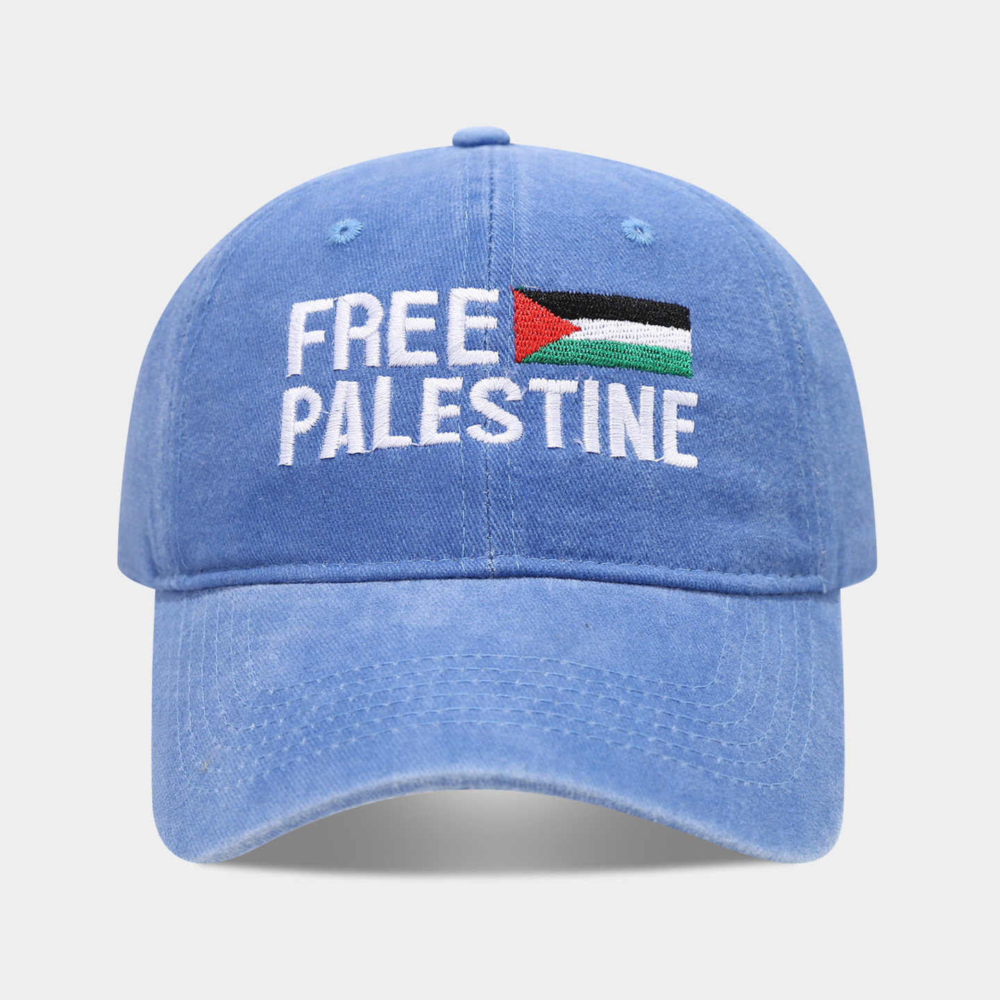 Bandera palestina azul claro