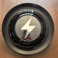 Capuchons de roue flottants personnalisés avec logo, finition noir brillant pour Mercedes, Oldsmobile, Mansory, MASERATI, GMC, Ford Mustang, capuchons flottants chromés