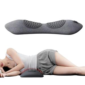 0728 Ergonomic Lumbar Support Pillow with Hot Compress and Vibration Memory Foam <b>Back</b> <b>Cushion</b> for Comfort - Product Image 2