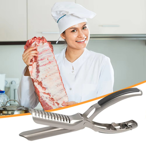 Stainless Steel Rib Membrane Remover Eco-Friendly Easy Removal Ergonomic Non-Slip Grip <b>BBQ</b> Preparation <b>Tool</b> Skin Peeler LM - Product Image 1