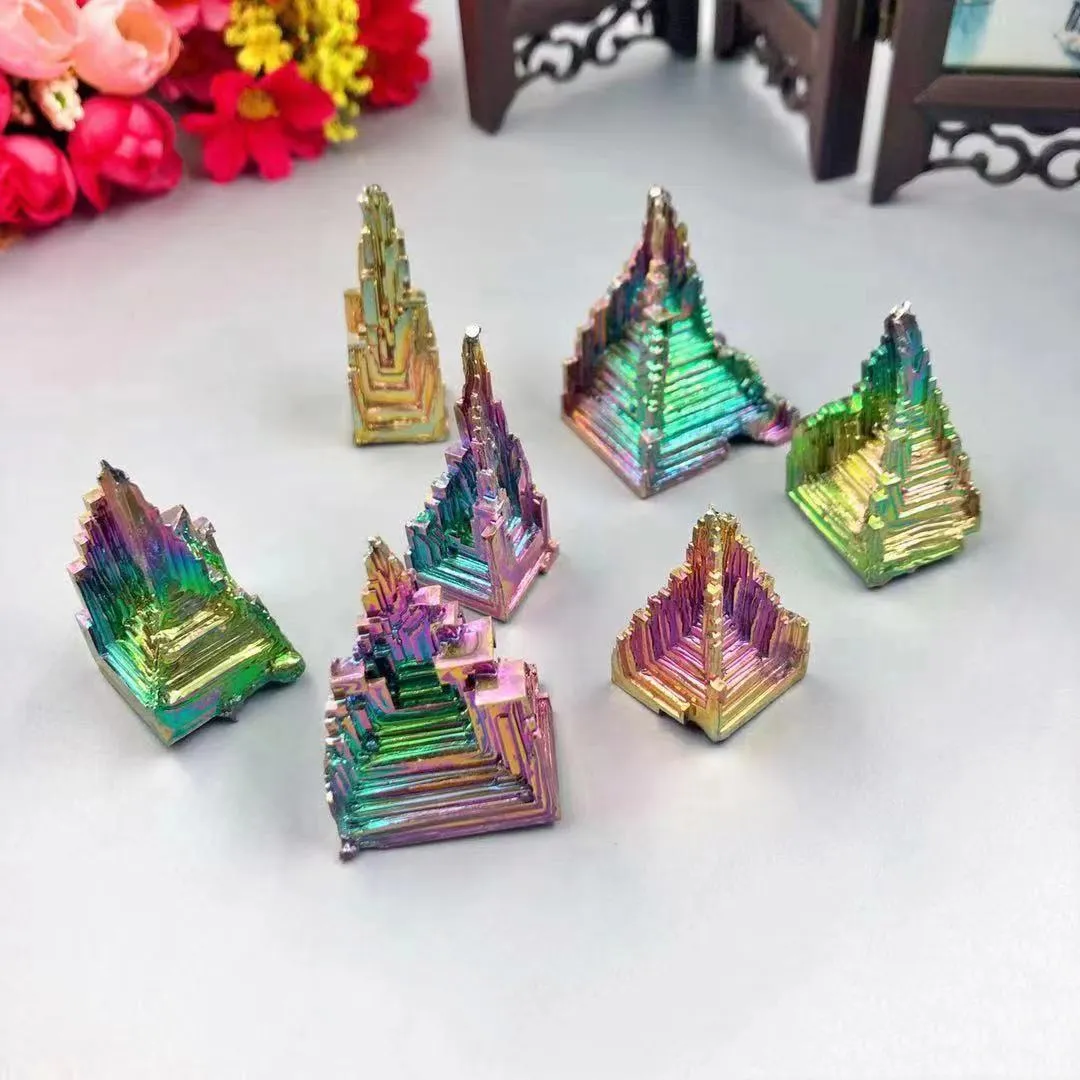 Wholesale Natural Metal Ore Made Bismuth Crystal Ingots Bismuth ore